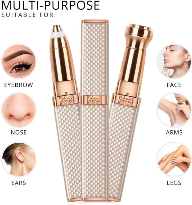 2 in 1 Rechargeable Women's Face Hair Remover